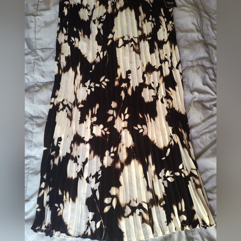 Simply Vera Wang Plus Size Black Floral Maxi Skirt